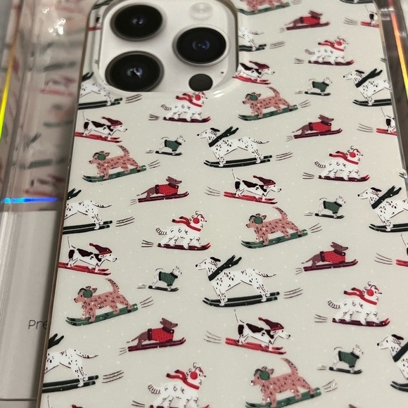 Pink Sky "Ski Dogs" iPhone 13/12 Pro Max Case with MagSafe new Dogs on Ski - Picture 2 of 5